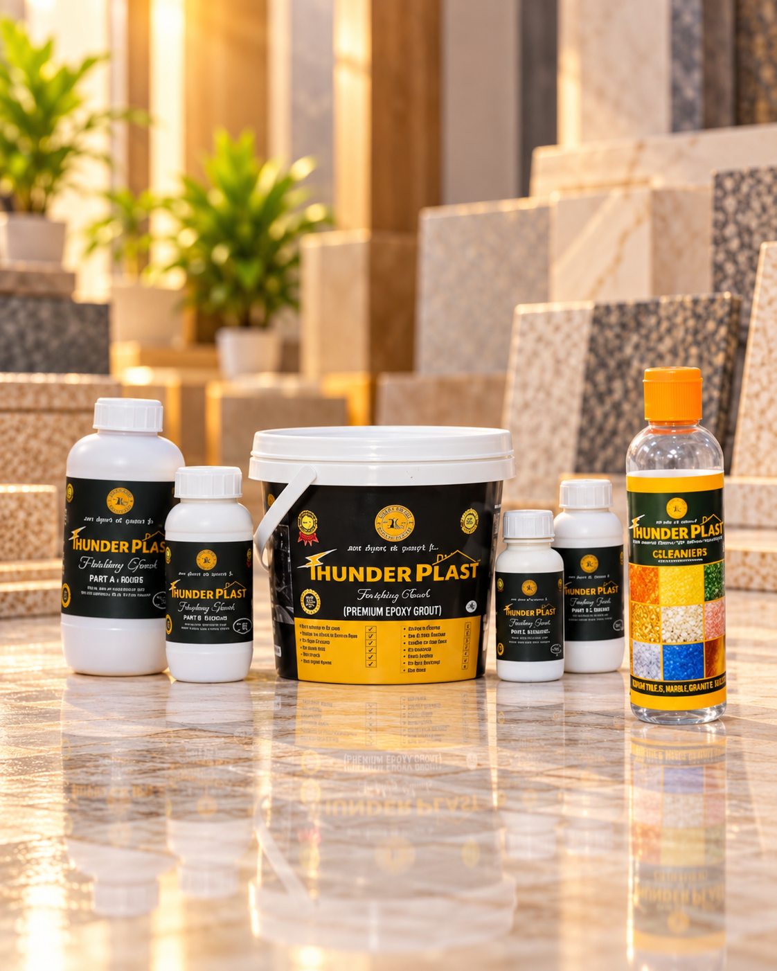 Thunderplast Finishing Touch Epoxy with TP Glimmers for Flooring
