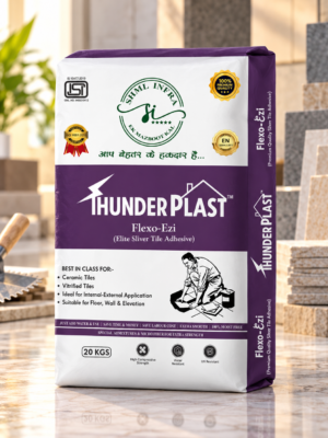Thunderplast Flexo-Ezi Fine Silver Tile Adhesive for Interior Flooring Applications