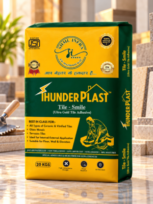 Thunderplast Tile Smile Ultra Gold Adhesive for Large Tile Applications