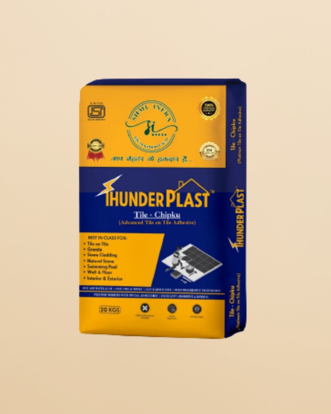Thunderplast Tile Chipku Advanced Tile on Tile Adhesive Solution
