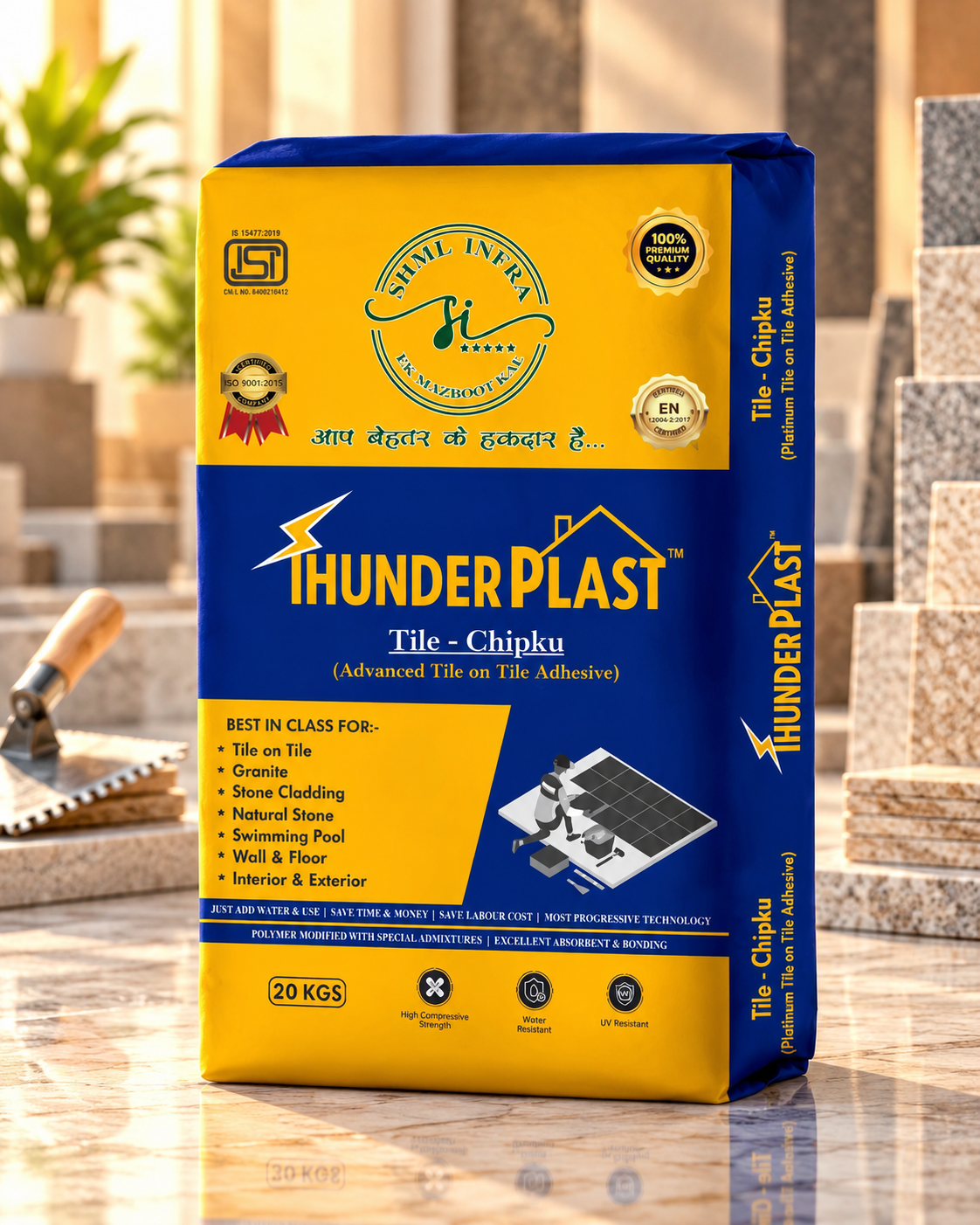 Thunderplast Tile Chipku Advanced Tile on Tile Adhesive Solution